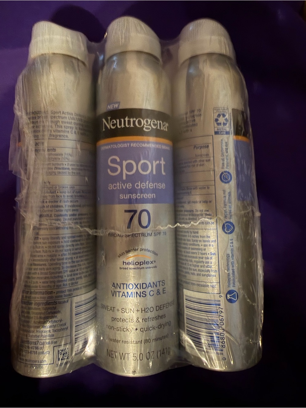 Neutrogena Sport Active Defense Sunscreen SPF 70 -